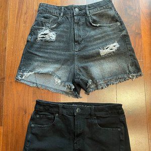 ZARA AND AE 2PCS Denim Shorts-Size 25 AND US 4